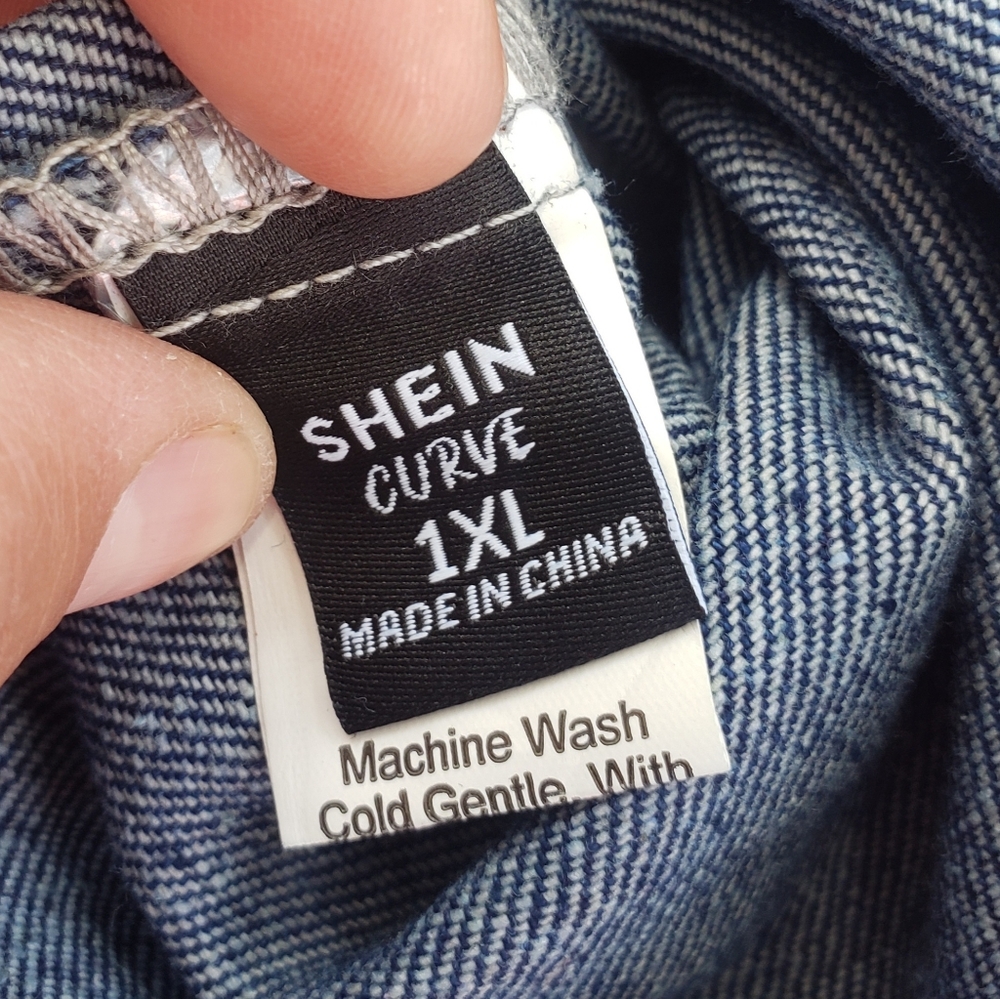 SHEIN Curve Blue Denim Dress - Picture 6 of 6
